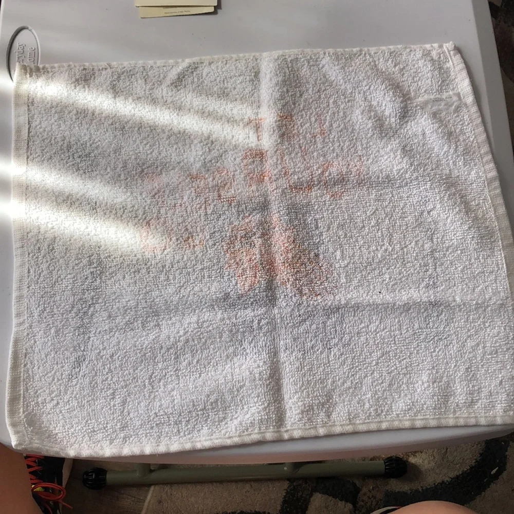 Phoenix suns towel, with Dec 4 1996 and Partial 1998 ticket stubs
